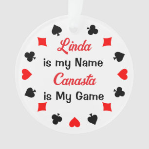 Enfeite Personalizado de Jogo de Cartas Canasta