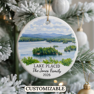 Enfeite Personalizado de Lake Placid, Nova York Pe