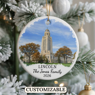 Enfeite Personalizado de Lincoln, Nebraska Persona