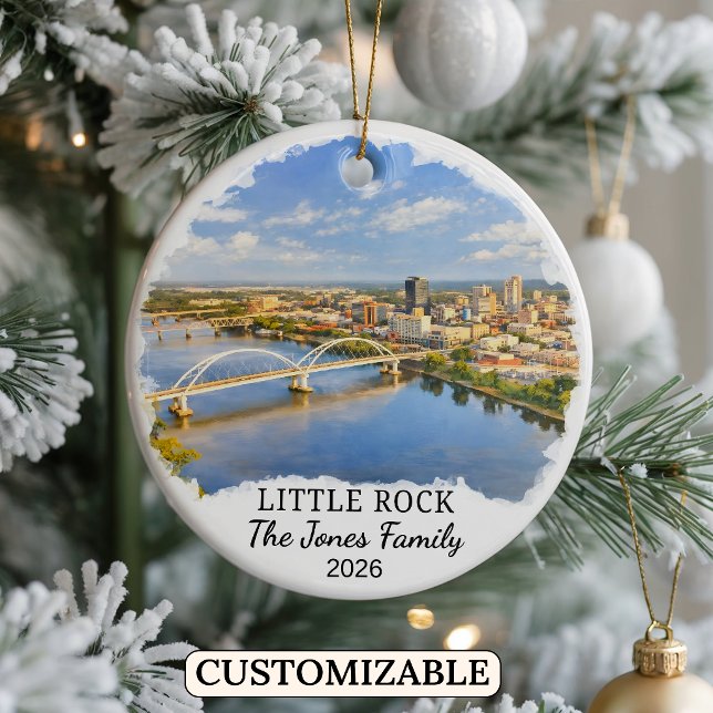 Enfeite Personalizado de Little Rock, Arkansas Cus (Criador carregado)