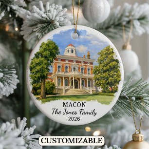 Enfeite Personalizado de Macon, Geórgia Personaliz