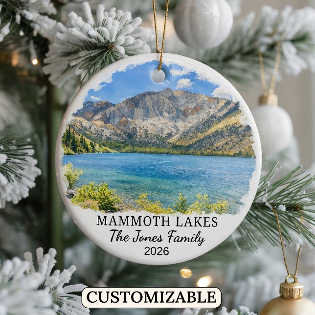 Enfeite Personalizado de Mammoth Lakes, Califórnia (Criador carregado)