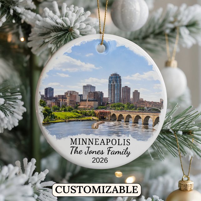 Enfeite Personalizado de Minneapolis, Minnesota (Criador carregado)