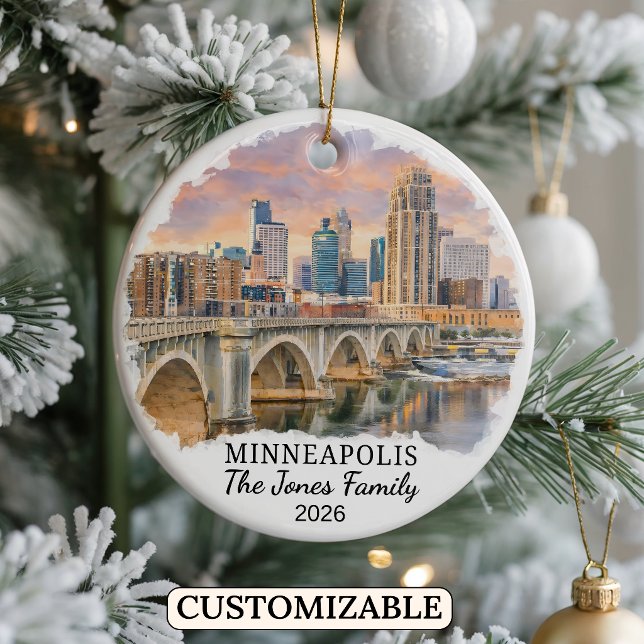 Enfeite Personalizado de Minneapolis, Minnesota (Criador carregado)