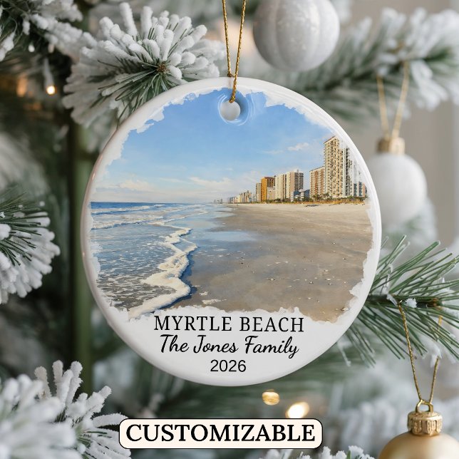 Enfeite Personalizado de Myrtle Beach, Carolina do (Criador carregado)
