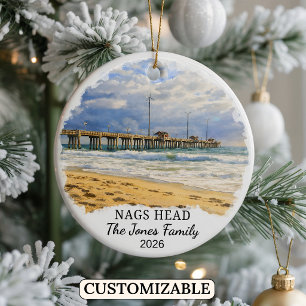 Enfeite Personalizado de Nags Head, Carolina do No