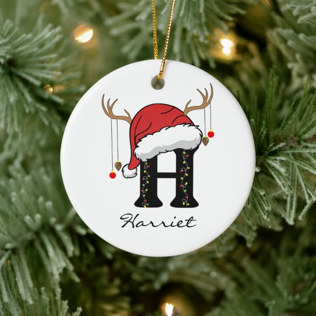 Enfeite Personalizado de Natal com Alfabeto do Pap (Árvore)