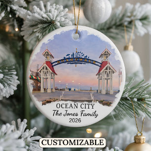 Enfeite Personalizado de Ocean City, Maryland Pers