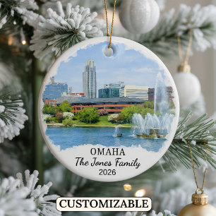 Enfeite Personalizado de Omaha, Nebraska Personali