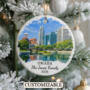 Enfeite Personalizado de Omaha, Nebraska Personali