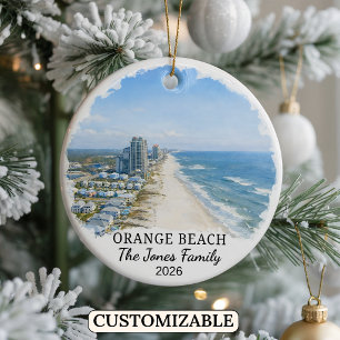 Enfeite Personalizado de Orange Beach, Alabama Per