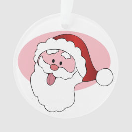 Enfeite personalizado de Papais noeis engraçados