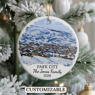 Enfeite Personalizado de Park City, Cerâmica Perso