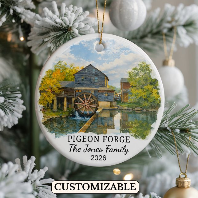 Enfeite Personalizado de Pigeon Forge, Tennessee (Criador carregado)