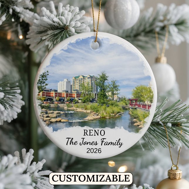 Enfeite Personalizado de Reno, Estado de Nevada Pe (Criador carregado)
