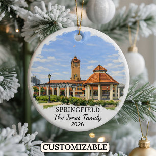 Enfeite Personalizado de Springfield, Illinois Cus