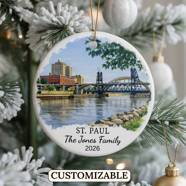 Enfeite Personalizado de St. Paul, Minnesota Perso (Criador carregado)