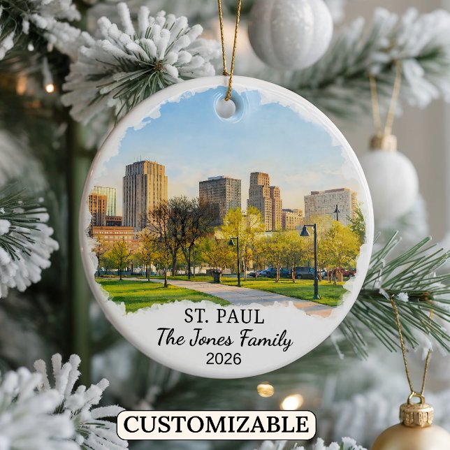 Enfeite Personalizado de St. Paul, Minnesota Perso (Criador carregado)