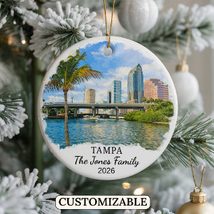 Enfeite Personalizado de Tampa, Flórida Personaliz