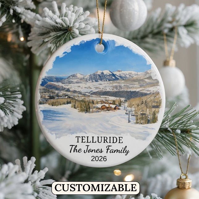 Enfeite Personalizado de Telluride, Colorado Perso (Criador carregado)
