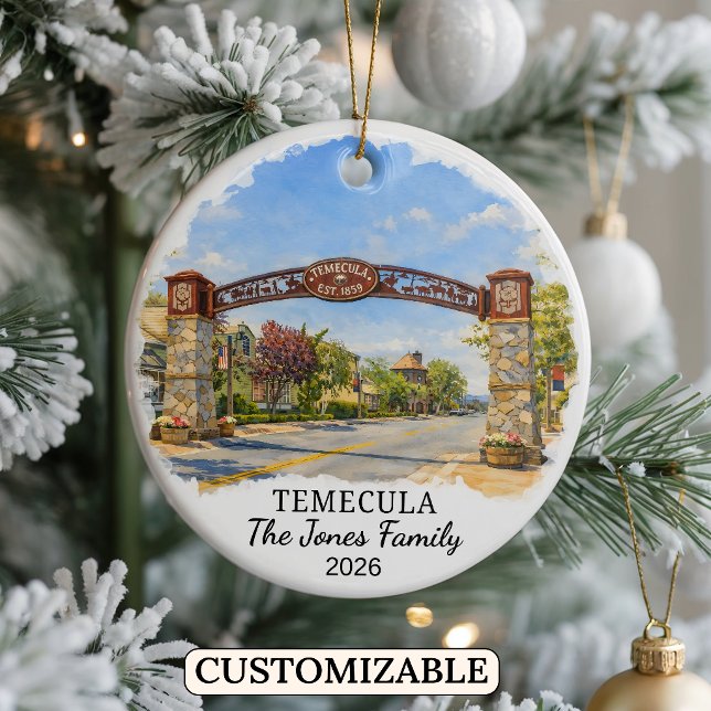 Enfeite Personalizado de Temecula, Califórnia Pers (Criador carregado)