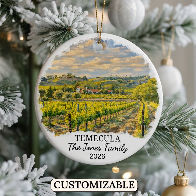 Enfeite Personalizado de Temecula, Califórnia Pers (Criador carregado)