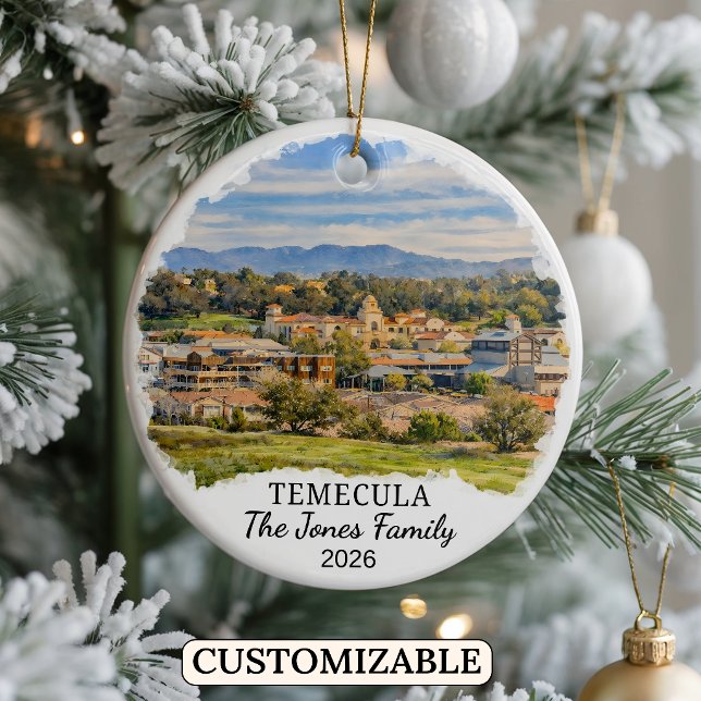 Enfeite Personalizado de Temecula, Califórnia Pers (Criador carregado)