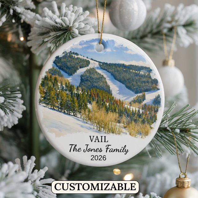 Enfeite Personalizado de Vail, Estado do Colorado  (Criador carregado)