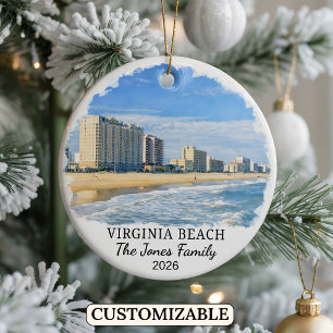 Enfeite Personalizado de Virginia Beach, Virgínia