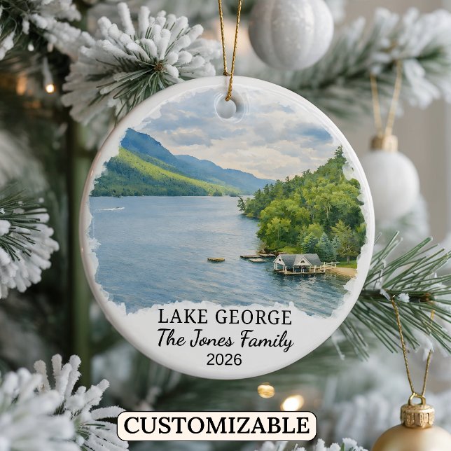 Enfeite Personalizado do Lago George, Nova York Pe (Criador carregado)