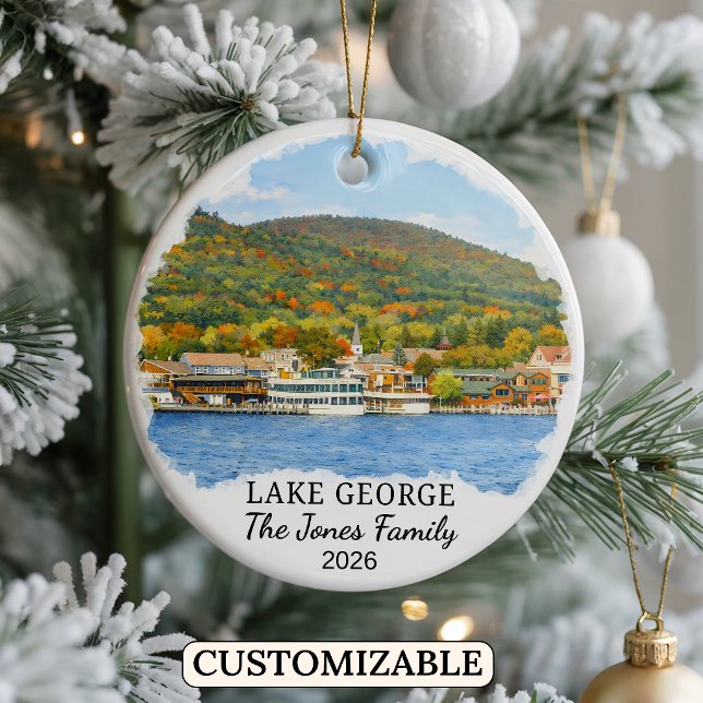 Enfeite Personalizado do Lago George, Nova York Pe (Criador carregado)