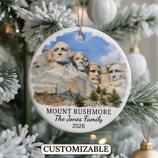 Enfeite Personalizado do Monte Rushmore, Dakota do (Criador carregado)