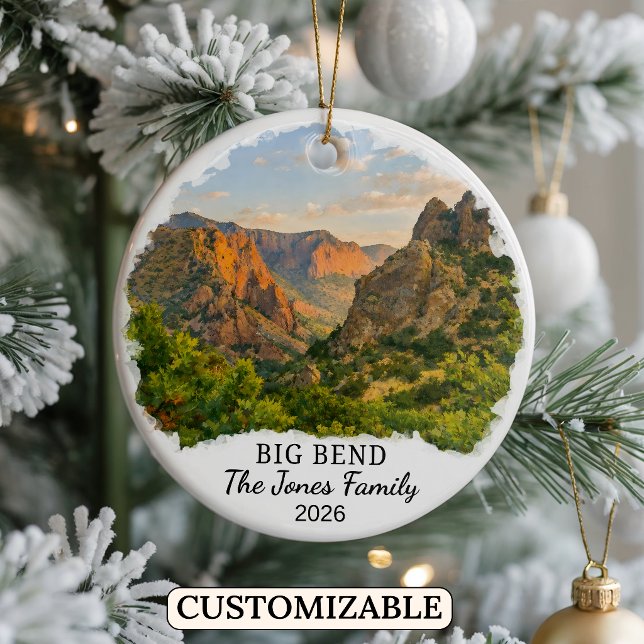 Enfeite Personalizado do Parque Nacional Big Bend  (Criador carregado)