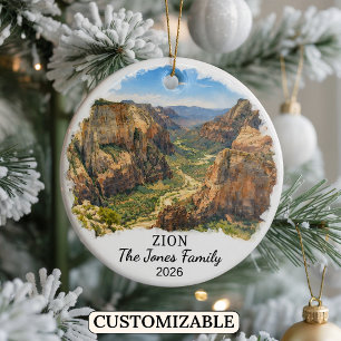 Enfeite Personalizado do Parque Nacional de Zion,