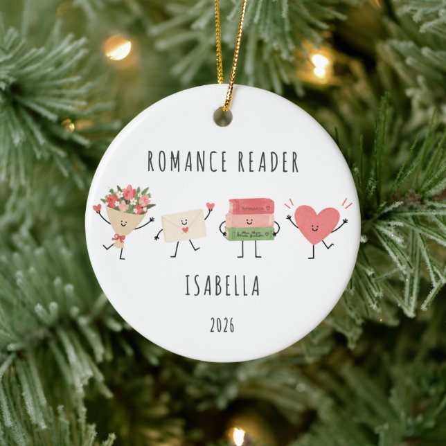 Enfeite Personalizado para Leitor de Romance (Árvore)