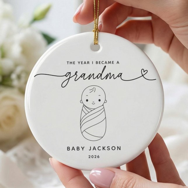 Enfeite Personalizado para Primeira Vez Avó (Criador carregado)
