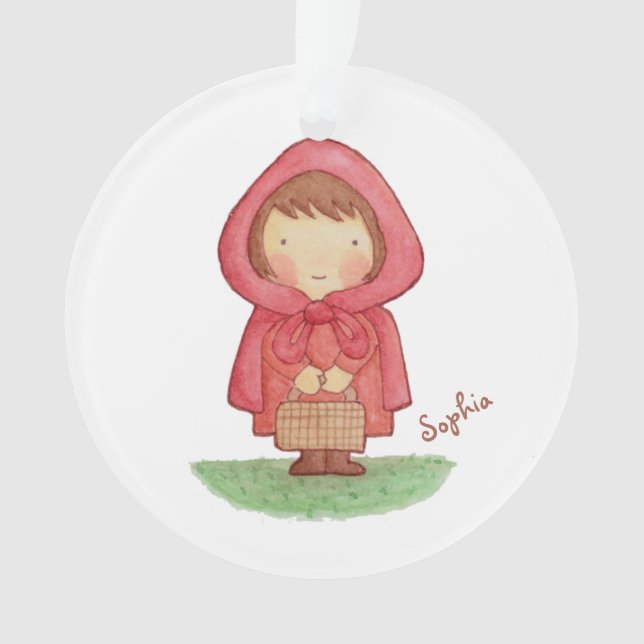 Enfeite Personalizado Quarto da Menina da Chapeuzi (Frente)