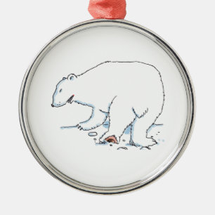 Enfeite premium do urso polar