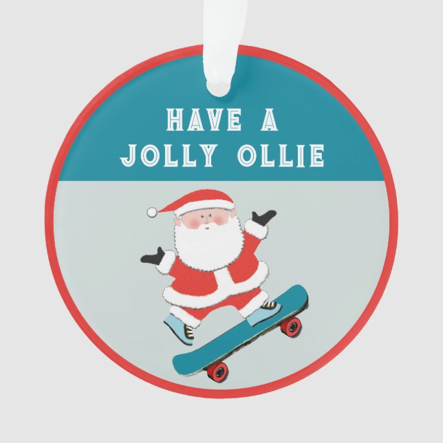 Enfeite Presente de Ollie para Skate (Frente)