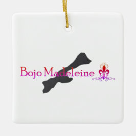 Enfeite Quadrado Brilhante Bojo