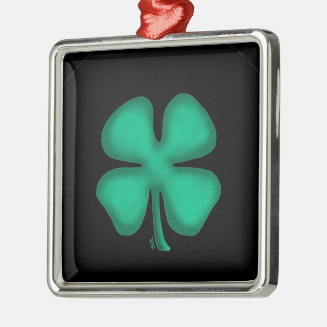 Enfeite quadrado premium Black Irish (Esquerda)