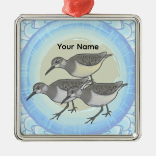 Enfeite Quadrado Premium Sandpipers