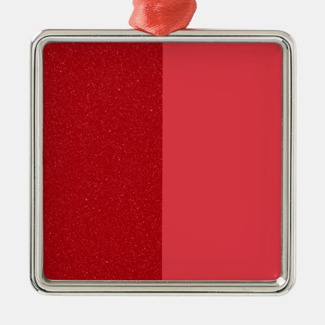Enfeite Quadrado Vermelho Tomate Personalizado (Frente)