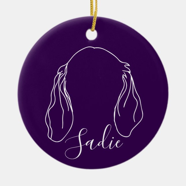 Enfeite Sadie (Impressões de Pata) (Frente)