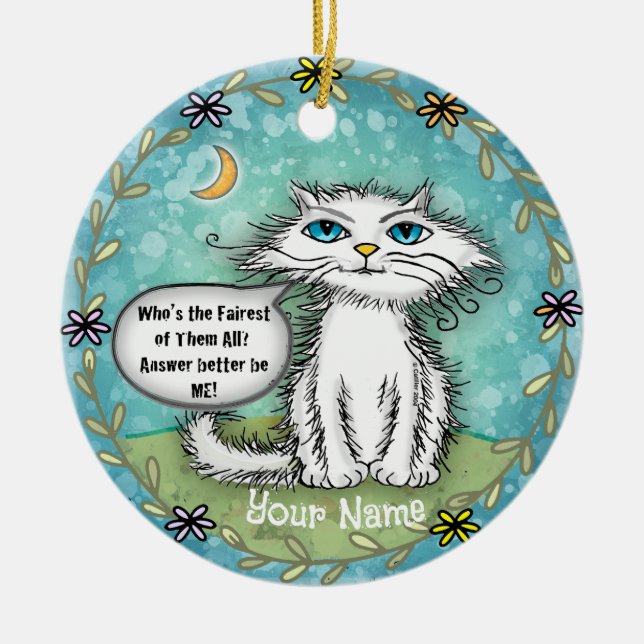 Enfeite Scraggles Cat Fairest One (Frente)