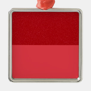 Enfeite Vermelho com Brilho e Acabamento Fosco – P