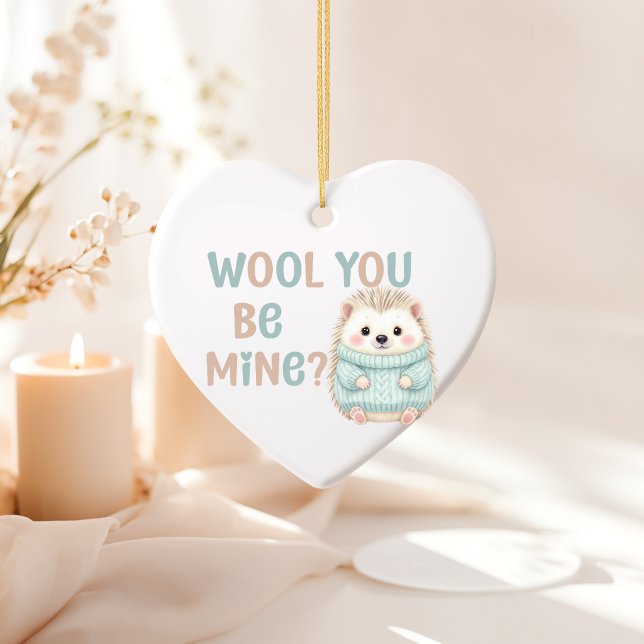 Enfeite Você Será Minha Lã  (Wool You Be Mine ornament. )