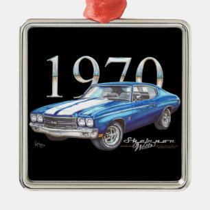 Enfeites de natal 1970 super do esporte de Chevy