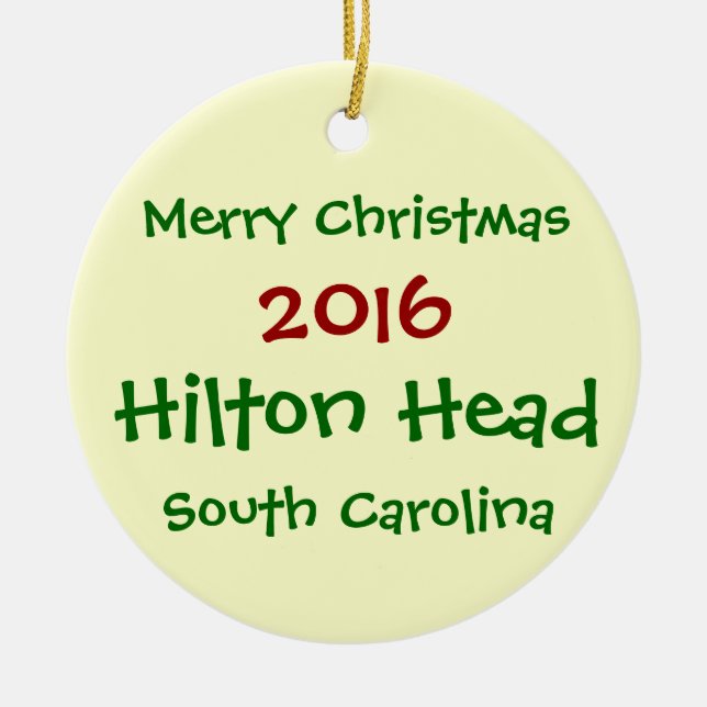 ENFEITES DE NATAL 2016 DE HILTON HEAD SOUTH (Frente)