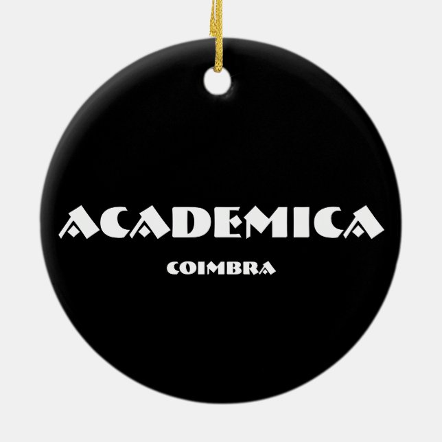 Enfeites de natal Acadêmica Oval (Traseira)